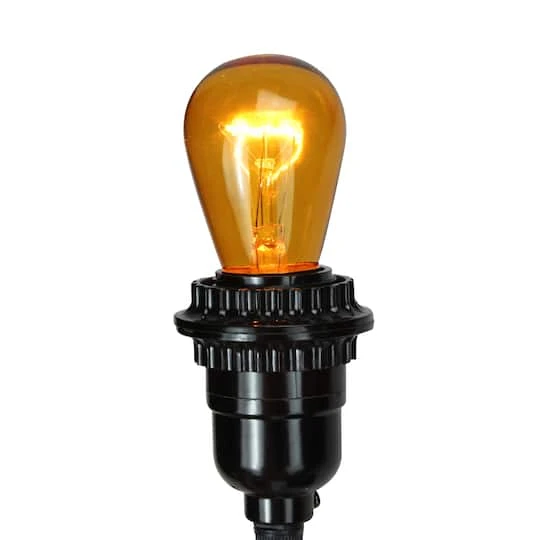 Northlight Transparent Incandescent S14 Replacement Christmas Bulbs, 25ct. Amber 8 Northlight Transparent Incandescent S14 Replacement Christmas Bulbs, 25ct. Amber - Image 8