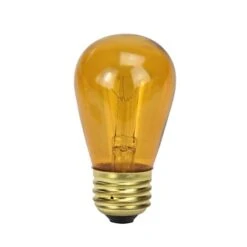Northlight Transparent Incandescent S14 Replacement Christmas Bulbs, 25ct. Amber 14 Northlight Transparent Incandescent S14 Replacement Christmas Bulbs, 25ct. Amber -Michaels Store D676232S 2