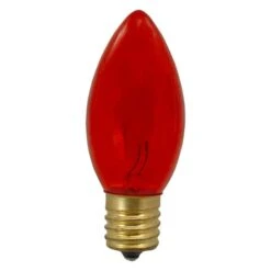 Northlight 4ct. Transparent Orange C9 Replacement Christmas Bulbs -Michaels Store D676238S 2