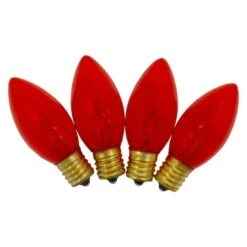 Northlight 4ct. Transparent Orange C9 Replacement Christmas Bulbs -Michaels Store D676238S 3