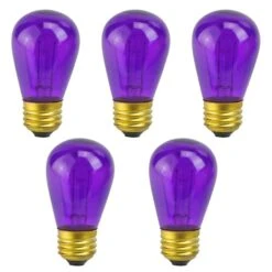Northlight Transparent Incandescent S14 Replacement Christmas Bulbs, 25ct. Violet -Michaels Store D676241S 12