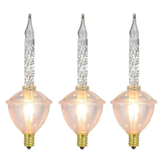 Northlight 3ct. Clear C7 Retro Bubble Light Replacement Christmas Bulbs 2 Northlight 3ct. Clear C7 Retro Bubble Light Replacement Christmas Bulbs - Image 2