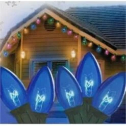 Northlight 25ct. C7 Christmas String Lights With Green Wire Blue -Michaels Store D676249S 2