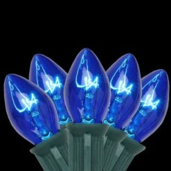 Northlight 25ct. C7 Christmas String Lights With Green Wire Blue -Michaels Store D676249S 3