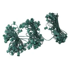 Northlight 100ft. Green C9 Commercial Christmas Light Socket Set
