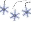 Northlight 3ct. Cascading White And Blue LED Snowfall Snowflake Christmas Light Set