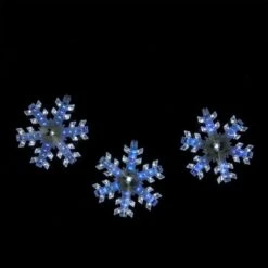 Northlight 3ct. Cascading White And Blue LED Snowfall Snowflake Christmas Light Set -Michaels Store D676264S 2