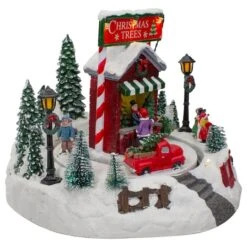 Northlight 9" Lighted & Animated Christmas Tree Farm Winter Scene With Moving Cars 9 Northlight 9" Lighted & Animated Christmas Tree Farm Winter Scene With Moving Cars -Michaels Store D676282S 3