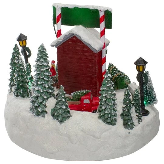 Northlight 9" Lighted & Animated Christmas Tree Farm Winter Scene With Moving Cars 6 Northlight 9" Lighted & Animated Christmas Tree Farm Winter Scene With Moving Cars - Image 6