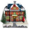 Northlight 7" Red LED Lighted Post Office Christmas Village Decoration