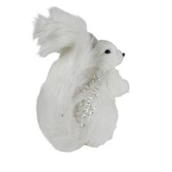 Northlight 9" White Squirrel With Silver Gems Christmas Tabletop Decoration 7 Northlight 9" White Squirrel With Silver Gems Christmas Tabletop Decoration -Michaels Store D676298S 2