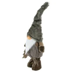Northlight 33" Gray & White Woodland Gnome With Striped Pants Christmas Figurine -Michaels Store D676304S 13