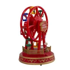 Northlight 11" Red & Gold LED Musical Rotating Christmas Ferris Wheel -Michaels Store D676305S 3