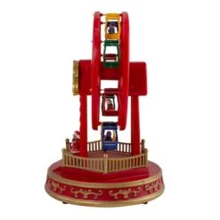 Northlight 11" Red & Gold LED Musical Rotating Christmas Ferris Wheel -Michaels Store D676305S 4