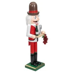Northlight 15" Red & White Grapes Winemaker Christmas Nutcracker Figurine -Michaels Store D676306S 3