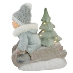 Northlight 15" Beige & Green Lighted Boy On A Sled Christmas Decoration 10 Northlight 15" Beige & Green Lighted Boy On A Sled Christmas Decoration -Michaels Store D676308S 4
