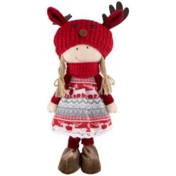 Northlight 16'' Little Nordic Girl In Moose Antler Hat Christmas Figure 18 Northlight 16'' Little Nordic Girl In Moose Antler Hat Christmas Figure -Michaels Store D676315S 11