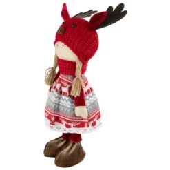 Northlight 16'' Little Nordic Girl In Moose Antler Hat Christmas Figure 16 Northlight 16'' Little Nordic Girl In Moose Antler Hat Christmas Figure -Michaels Store D676315S 4