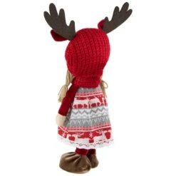 Northlight 16'' Little Nordic Girl In Moose Antler Hat Christmas Figure 17 Northlight 16'' Little Nordic Girl In Moose Antler Hat Christmas Figure -Michaels Store D676315S 5