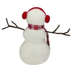 Northlight 21.5'' White And Red Snowflake Sherpa Plush Snowman Christmas Decoration -Michaels Store D676317S 5