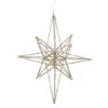 Northlight 12'' Warm White LED Lighted B/O Gold Glittered Geometric Star Christmas Decoration