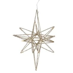 Northlight 12'' Warm White LED Lighted B/O Gold Glittered Geometric Star Christmas Decoration 10 Northlight 12'' Warm White LED Lighted B/O Gold Glittered Geometric Star Christmas Decoration -Michaels Store D676325S 2