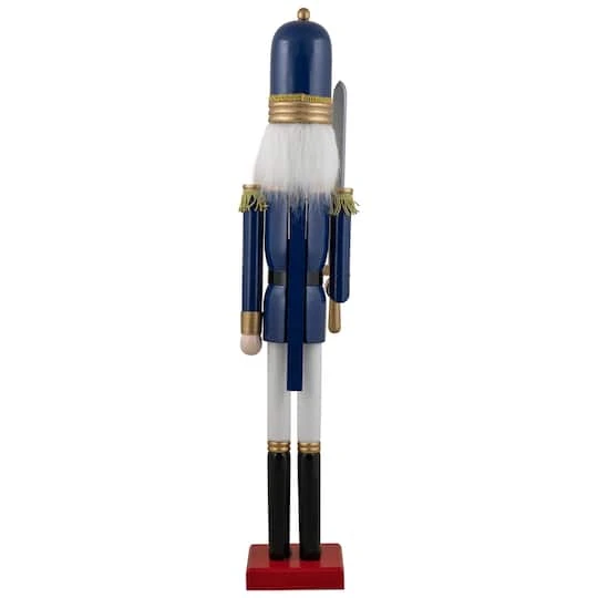 Northlight 48.25'' Blue And White Christmas Nutcracker Soldier With Sword Decoration 10 Northlight 48.25'' Blue And White Christmas Nutcracker Soldier With Sword Decoration - Image 10