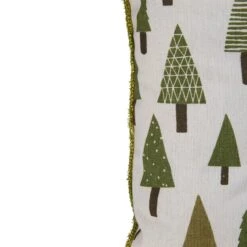 Northlight Forest Green Tree Print Rustic Woodland Decorative Christmas Throw Pillow -Michaels Store D676332S 16