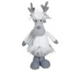 Northlight 12.5'' Gray And White Standing Moose Tabletop Christmas Decoration