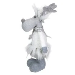 Northlight 12.5'' Gray And White Standing Moose Tabletop Christmas Decoration 9 Northlight 12.5'' Gray And White Standing Moose Tabletop Christmas Decoration -Michaels Store D676333S 3