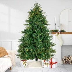 Northlight 7.5ft. Pre-Lit Juniper Pine Artificial Christmas Tree, Warm White LED Lights -Michaels Store D676660S 12