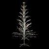Northlight 4ft. Pre-Lit White Cascade Twig Outdoor Artificial Christmas Tree, Clear Lights
