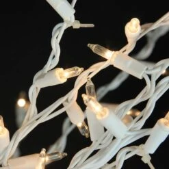 Northlight 4ft. Pre-Lit White Cascade Twig Outdoor Artificial Christmas Tree, Clear Lights -Michaels Store D676672S 2