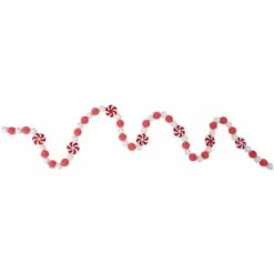 Northlight 4ft. Peppermint Candy Beaded Christmas Garland -Michaels Store D676705S 3