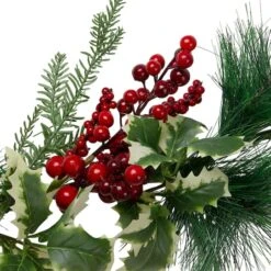 Northlight 5ft. Holly & Pine Springs Christmas Garland -Michaels Store D676708S 3