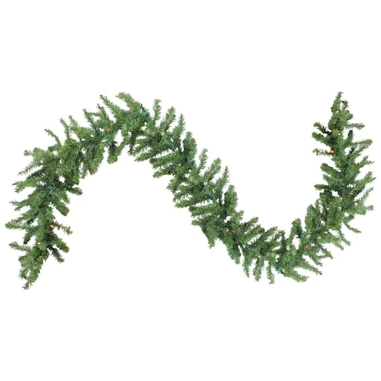 Northlight 9ft. Pre-Lit Canadian Pine Christmas Garland 2 Northlight 9ft. Pre-Lit Canadian Pine Christmas Garland - Image 2