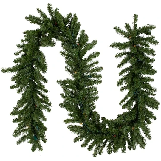 Northlight 9ft. Pre-Lit Canadian Pine Christmas Garland 6 Northlight 9ft. Pre-Lit Canadian Pine Christmas Garland - Image 6