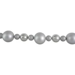 Northlight 6ft. Shatterproof Ball 3-Finish Silver Splendor Christmas Garland -Michaels Store D676721S 3