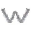Northlight 9ft. Pre-Lit Silver Tinsel Christmas Garland