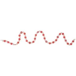 Northlight 4ft. Red & White Peppermint Candy Christmas Garland 7 Northlight 4ft. Red & White Peppermint Candy Christmas Garland -Michaels Store D676725S 3