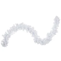 Northlight 9ft. Icy White Iridescent Spruce Christmas Garland 9 Northlight 9ft. Icy White Iridescent Spruce Christmas Garland -Michaels Store D676727S 11