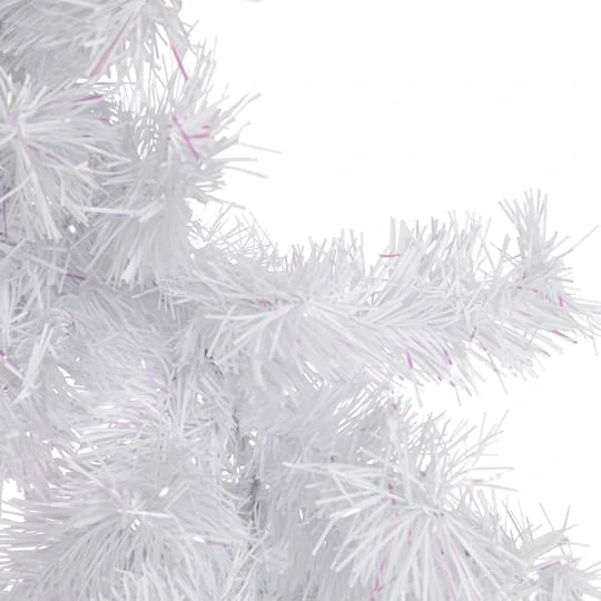 Northlight 9ft. Icy White Iridescent Spruce Christmas Garland 6 Northlight 9ft. Icy White Iridescent Spruce Christmas Garland - Image 6