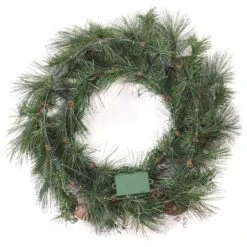 24'' LED Whitter Pine Wreath -Michaels Store D677537S 14