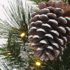 24'' LED Whitter Pine Wreath -Michaels Store D677537S 15