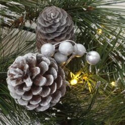 24'' LED Whitter Pine Wreath -Michaels Store D677537S 3