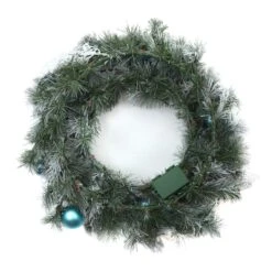 24" Pre-lit LED Tinkham Pine Wreath -Michaels Store D677544S 14