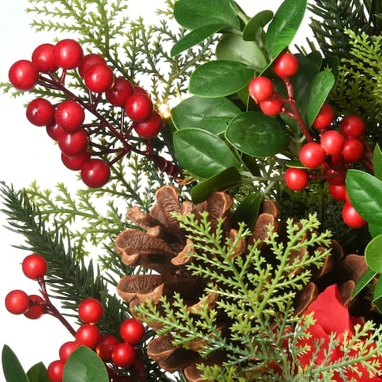 30" Warm White LED Decorated Vienna Waltz Wreath 4 30" Warm White LED Decorated Vienna Waltz Wreath - Image 4