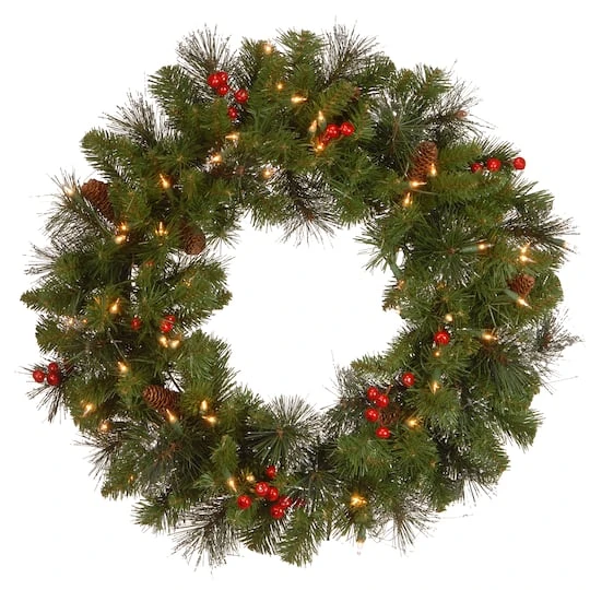 Crestwood® 24" LED Spruce Wreath 2 Crestwood® 24" LED Spruce Wreath - Image 2