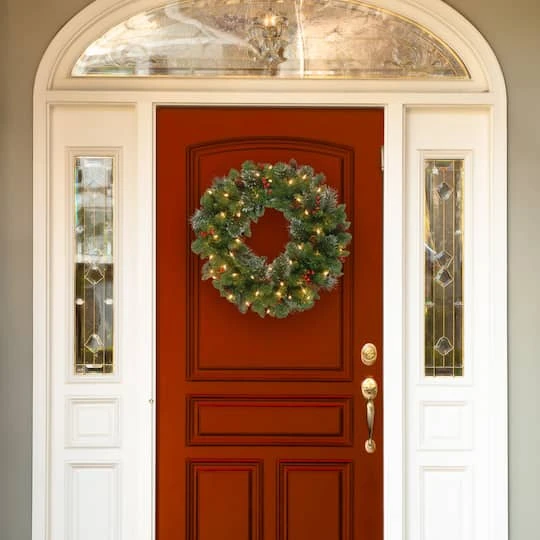 Crestwood® 24" LED Spruce Wreath 3 Crestwood® 24" LED Spruce Wreath - Image 3