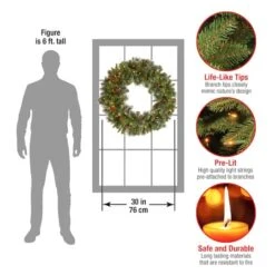 Crestwood® 30" LED Spruce Wreath -Michaels Store D677551S 15